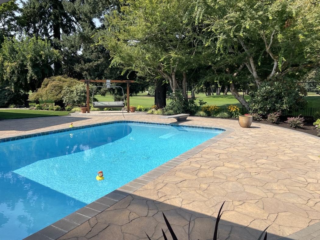 Poolside Hardscaping